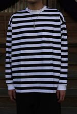 Graphpaper Border L/S Pocket Teeスタイル - マーク 山口の