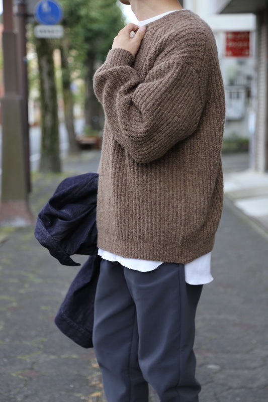 Yoke カーディガン　3G BACK ZIP RIB CREW NECK Yoke カーディガン3G BACK ZIP RIB CREW NECK