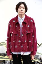 doublet VETNAM EMBROIDERY COURDUROY JACKET(20AW15BL107)PINK発 2