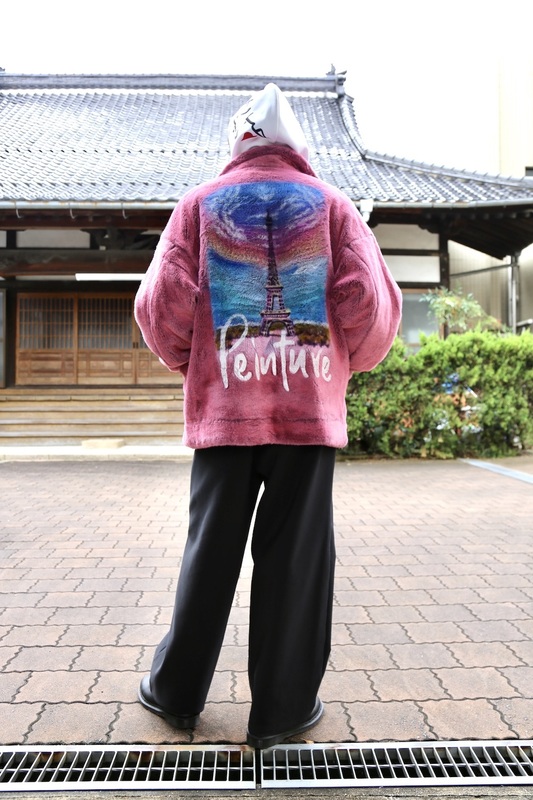 doublet HAND-PAINTED FUR JACKET ピエロ　タグ付き