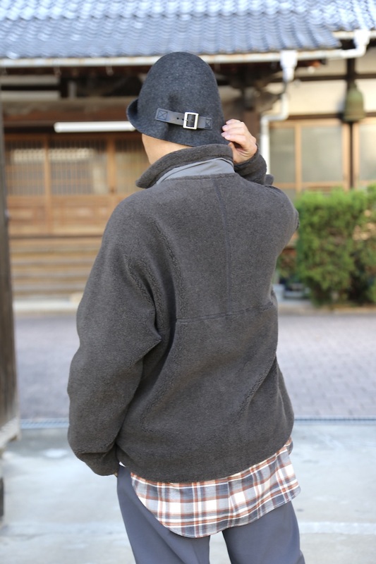 Graphpaper Wool Boa Zip-Up Blouson グレー