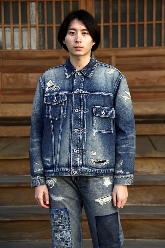 FDMTL ファンダメンタル DENIM JACKET10YR WASHスタイル - マーク 山口