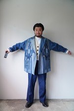 SEVEN BY SEVEN -REWORK- DENIM JACKET "natives pattern"リワークデニムスタイル 2