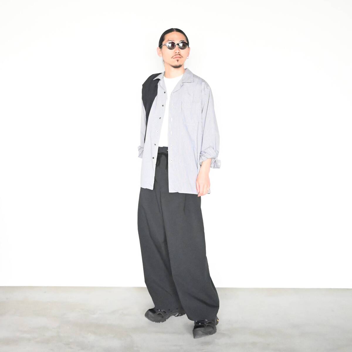 THE DAY(ザデイ)GINGHAM OPEN COLLAR SHIRT 1