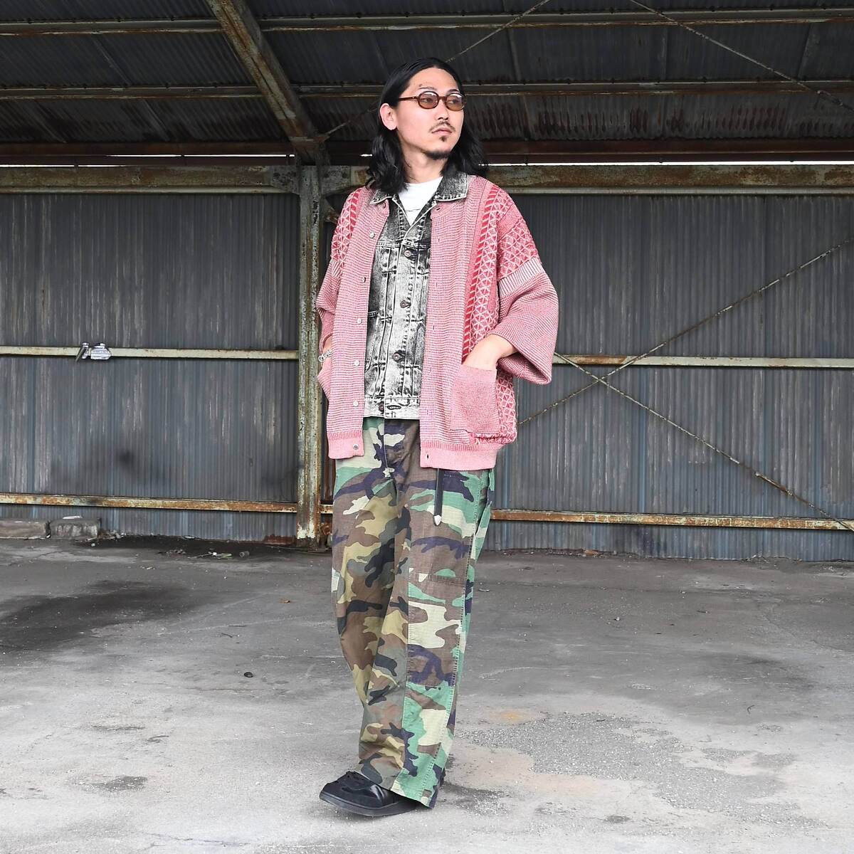 YASHIKI / GANKO別注 Ginka Cardigan(Yuki Momizi)　style 1