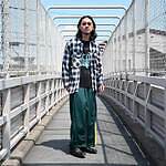 Leh / Zip Wide Track Pants　style 1