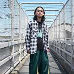 Leh / Zip Wide Track Pants　style 3