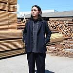 山内(ヤマウチ)ウールメッシュクロスパジャマセットアップスタイル 2