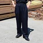 山内(ヤマウチ)ウールメッシュクロスパジャマセットアップスタイル 5