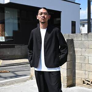 KUON(クオン)セットアップ、ヤシキニットベストスタイル