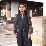 9.6oz OLDJOEオリジナルネップデニム生地のベスト型オーバーオール 4