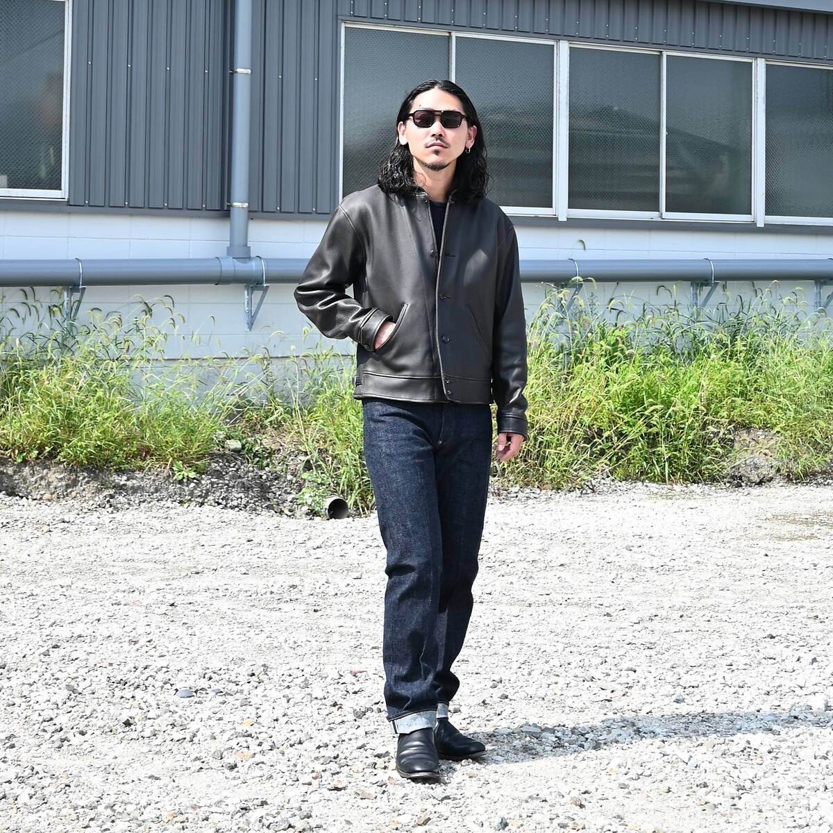 OLD JOE(オールドジョー)PATINA DEERSKIN COSSAK JACKETスタイル 1