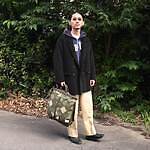 HEAVY PIMA TWILL 1-TUCK FRENCH ARMY WIDE TAPERED TROUSER style2  1