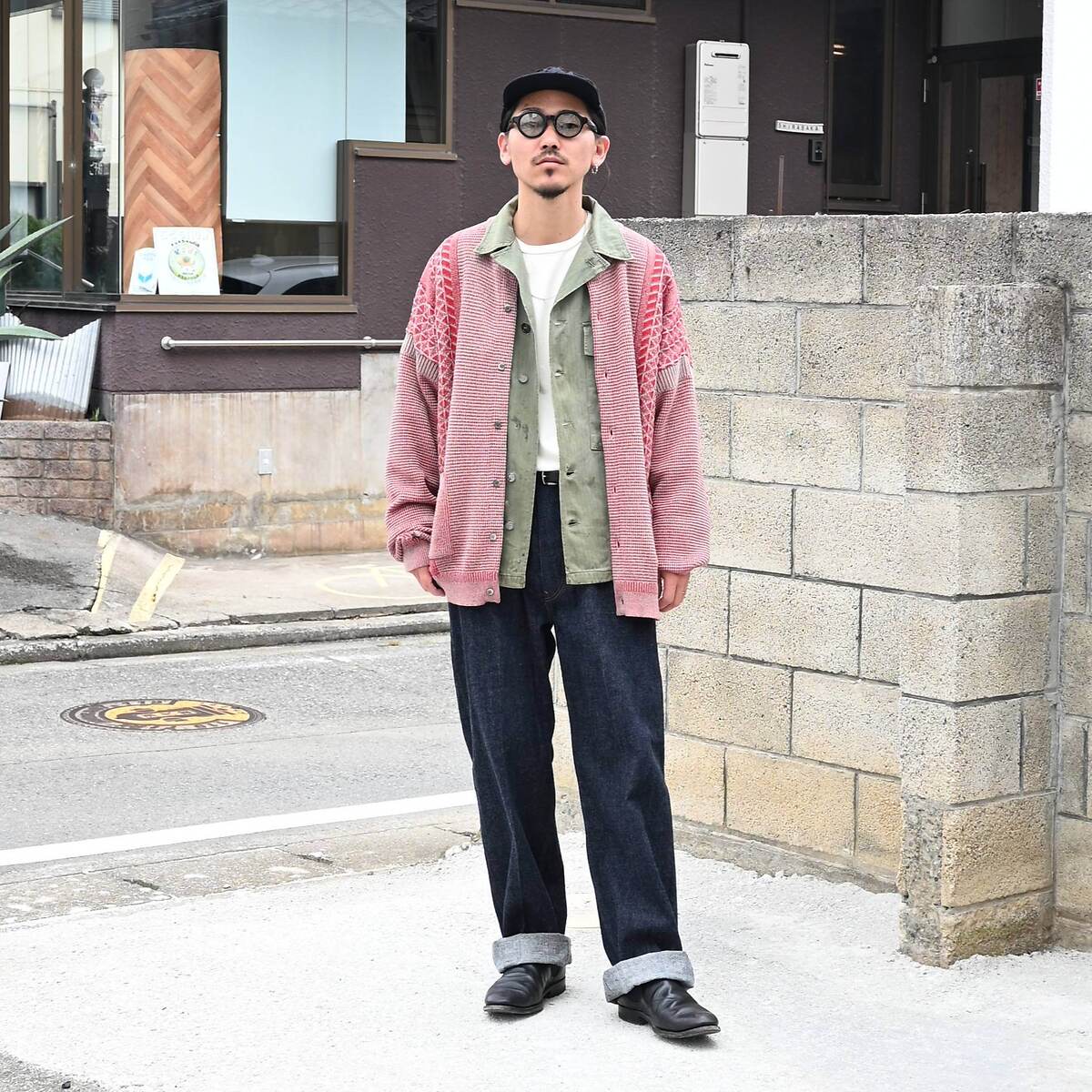 YASHIKI(ヤシキ)別注カーディガン、VINTAGEM43 style 1