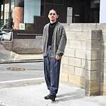 YASHIKI (ヤシキ)Sekkei mohair Cardigan JACKETスタイル 4