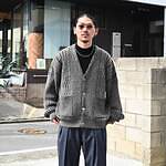 YASHIKI (ヤシキ)Sekkei mohair Cardigan JACKETスタイル 5