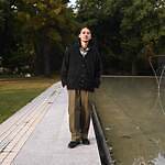 INTERIM(インテリム)KID MOHAIR ALPACA SHAGGY CARDIGANスタイル 1