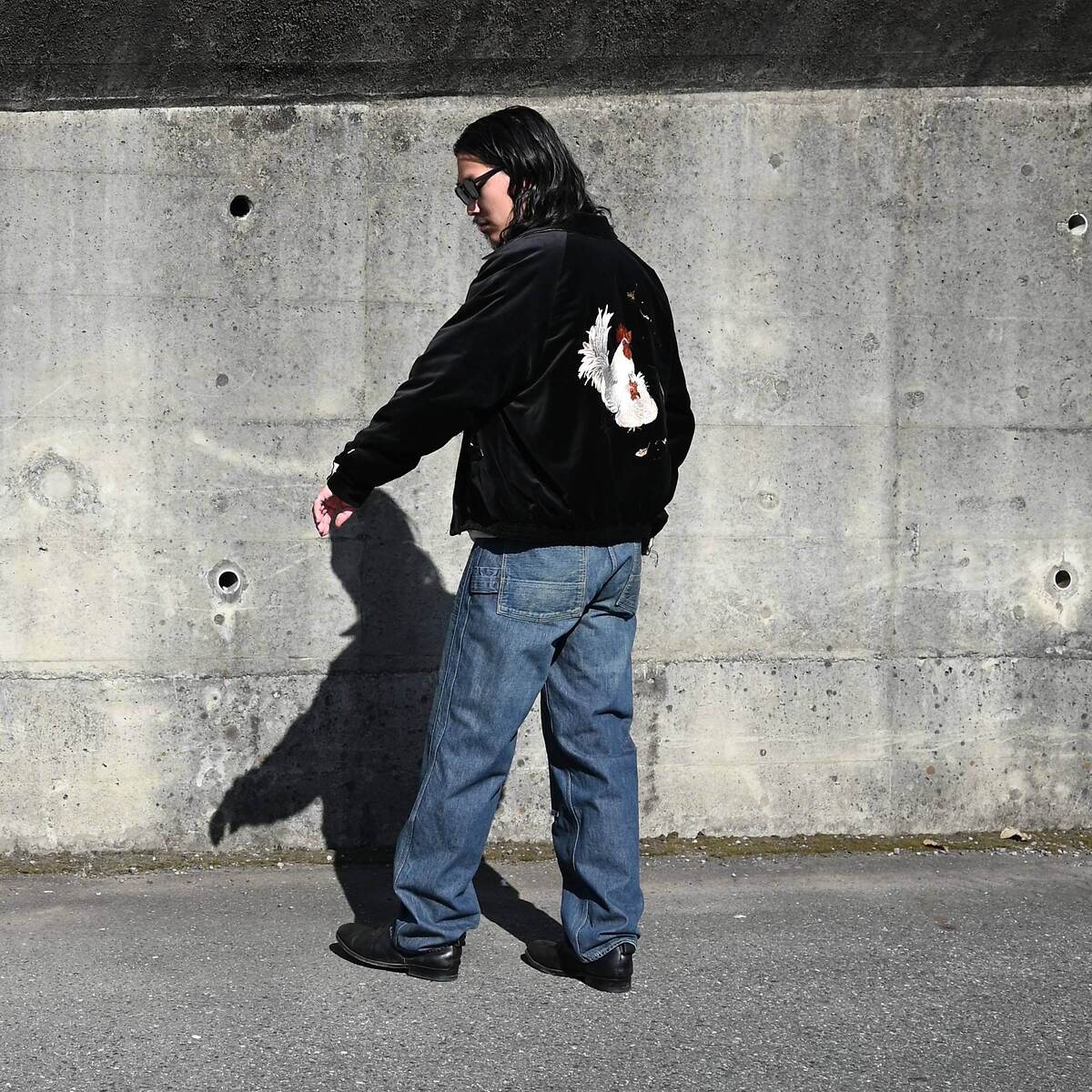 OLD JOE(オールドジョー)STUNNING VELVET SOUVENIR JACKET(Niwatori to Hiyoko) 2