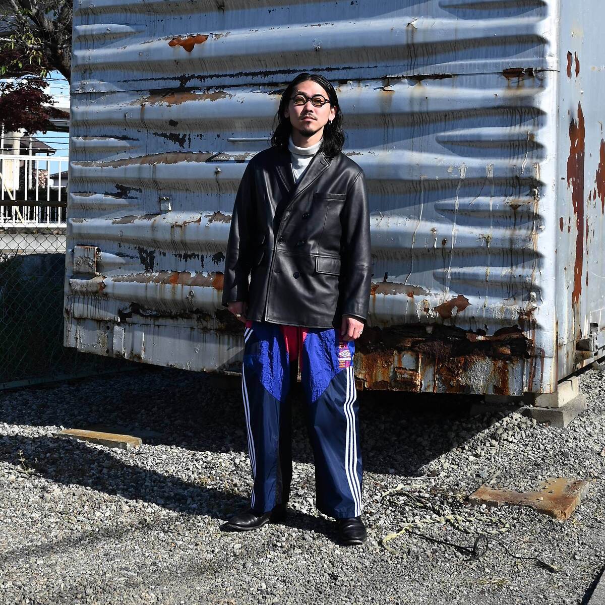 CCU(シーシーユー)DOUBLE BREASTED JKT、CHANGES(チェンジーズ)REMAKE NYLON EASYPANTS