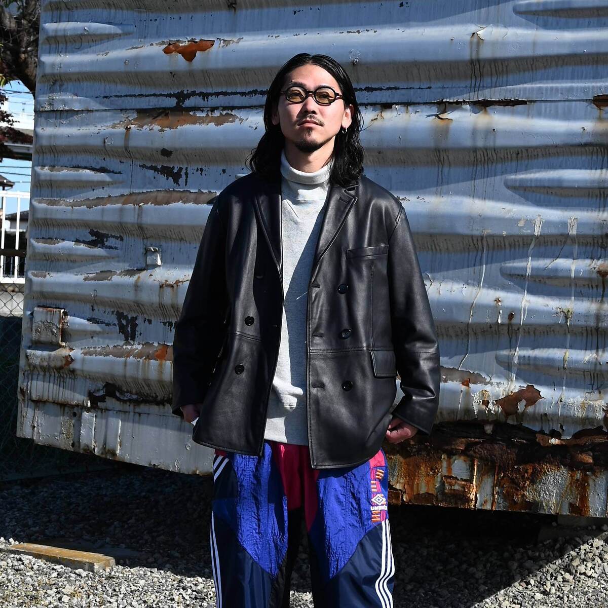 CCU(シーシーユー)DOUBLE BREASTED JKT、CHANGES(チェンジーズ)REMAKE NYLON EASYPANTS 2