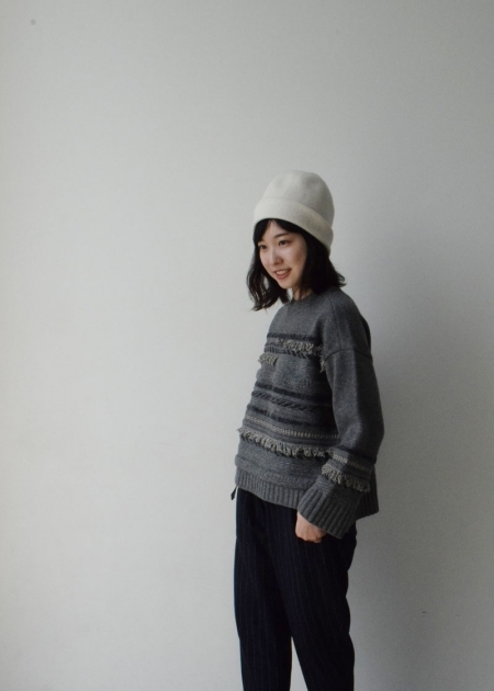 cabinet ATELIER | COOHEM | SOLID TWEEDY SWEATER 1