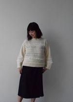 cabinet ATELIER | COOHEM | SOLID TWEEDY SWEATER 3