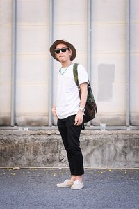 今西 一聖さん - チャンピオン(Champion)、ヴァンズ(Vans)｜原宿ストリートスナップ - 写真1