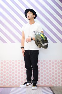 DJ MARRさん - ワコマリア(WACKO MARIA)、ソフトマシーン(SOFTMACHINE)｜渋谷ストリートスナップ - 写真1