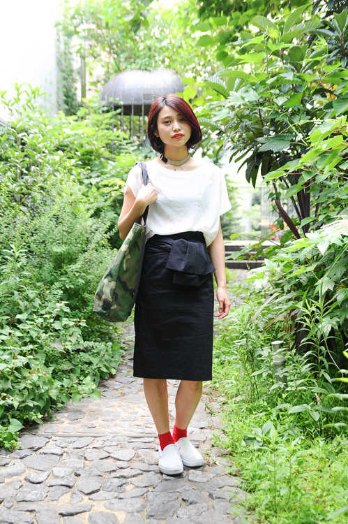 小林 加奈さん - アメリカンアパレル(American Apparel)、ヴァンズ(Vans)｜原宿ストリートスナップ1