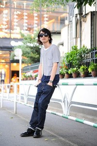 高島 拓郎さん - ドクターマーチン(Dr. Martens)、ヴァイナルアーカイブ(VAINL ARCHIVE)｜原宿ストリートスナップ - 写真1