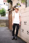 青山 翔史さん - プラダ(PRADA)、ロットワイラー(ROTTWEILER)｜渋谷ストリートスナップ1