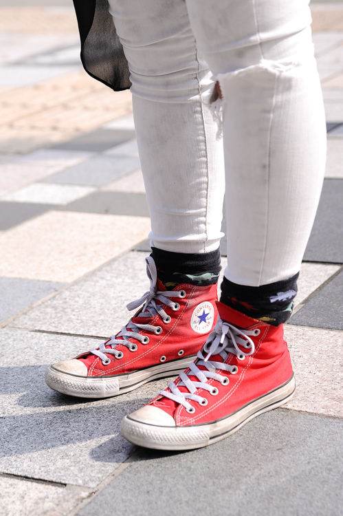 リヴィエさん - ヴィンテージ(vintage)、コンバース(CONVERSE)｜原宿ストリートスナップ - 写真4