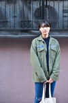 大島 絵里さん - アメリカンアパレル(American Apparel)、無印良品(MUJI)｜原宿ストリートスナップ2