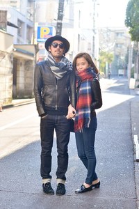 高畠 海/高畠 梓さん - ミハラ ヤスヒロ(MIHARA YASUHIRO)、ルイ・ヴィトン(LOUIS VUITTON)｜青山・表参道ストリートスナップ - 写真1