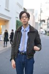 細田 真吾さん - ヤエカ(YAECA)、アー・ペー・セー(A.P.C.)｜原宿ストリートスナップ2