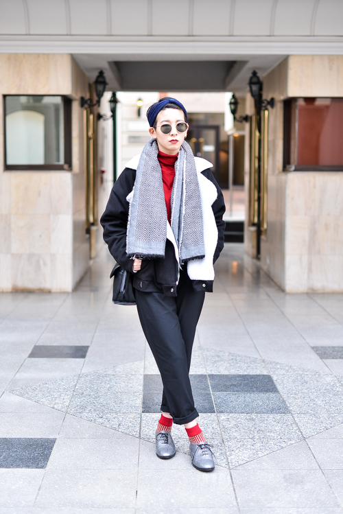秋葉 江梨子さん - ザラ(ZARA)、アメリカンアパレル(American Apparel)｜原宿ストリートスナップ1