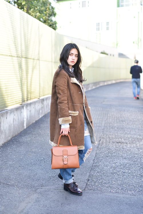 三村 朱里さん - ビームス(BEAMS)、ラルフ ローレン(Ralph Lauren)｜原宿ストリートスナップ - 写真1