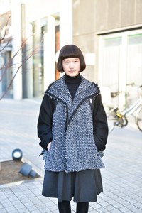 うめさん - ヨウジヤマモト(Yohji Yamamoto)、無印良品(MUJI)｜原宿ストリートスナップ - 写真2