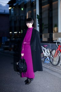 中山 美歩里さん - ヴィンテージ(vintage)、ヨウジヤマモト(Yohji Yamamoto)｜原宿ストリートスナップ - 写真1