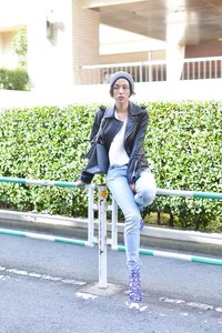 カトウ ジュンコさん - ザラ(ZARA)、アクネ ストゥディオズ(Acne Studios)｜渋谷ストリートスナップ - 写真1