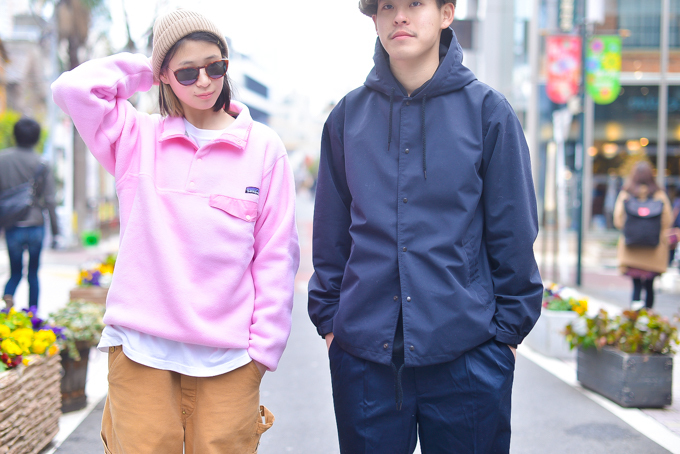 山野 未結 / 牛田 祐輔さん - パタゴニア(Patagonia)、カーハート(CARHARTT)｜原宿ストリートスナップ3