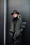 茶畑 優さん - リック・オウエンス(Rick Owens)、ボルサリーノ(Borsalino)｜渋谷ストリートスナップ2