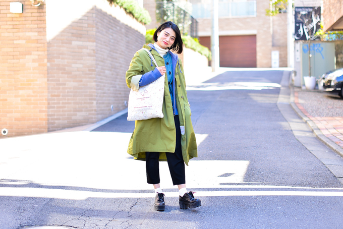 小林 加奈さん - 古着(ユーズド)(USED)、チープマンデイ(Cheap Monday)｜青山・表参道ストリートスナップ - 写真9