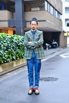 ヨシオカ レオさん - ピエール カルダン(Pierre Cardin)、リーバイス(Levi's)｜青山・表参道ストリートスナップ1