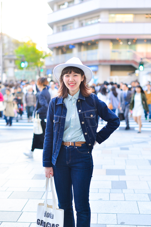 濱田 莉乃さん - リーバイス(Levi's)、ユニクロ(UNIQLO)｜原宿ストリートスナップ - 写真2