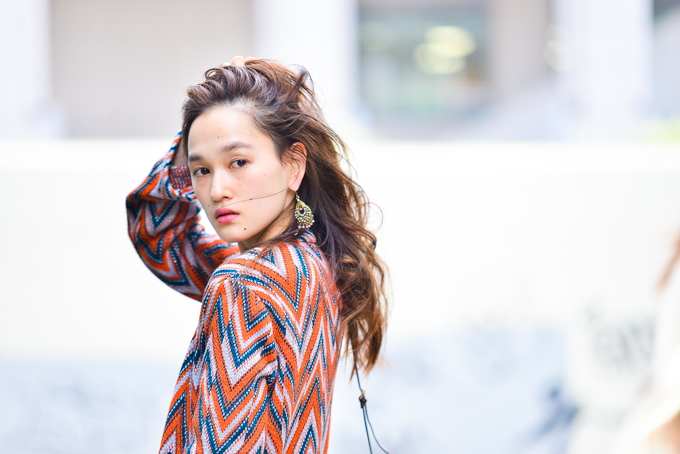 眞鍋 都さん - スライ(SLY)、マウジー(MOUSSY)｜渋谷ストリートスナップ7