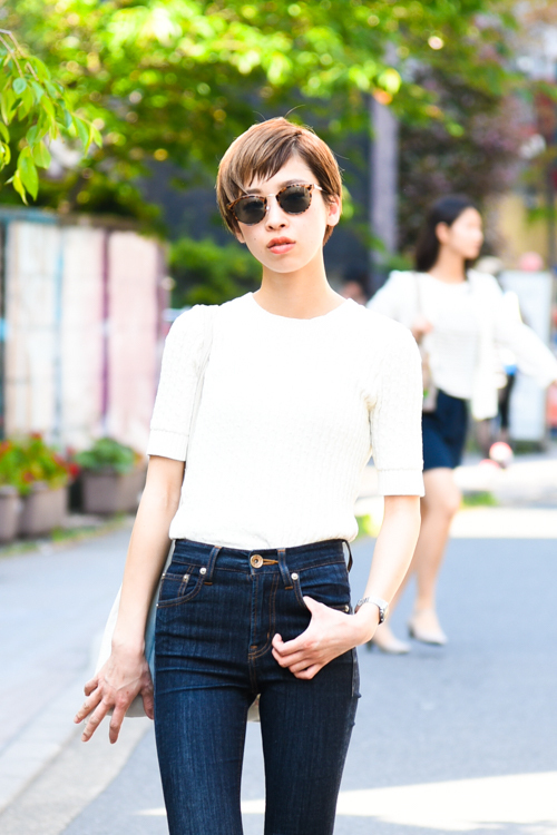 西岡 沙紀さん - スライ(SLY)、マウジー(MOUSSY)｜原宿ストリートスナップ - 写真2