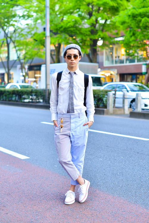 川島 拓海さん - トム ブラウン(THOM BROWNE)、マルニ(MARNI)｜原宿ストリートスナップ1