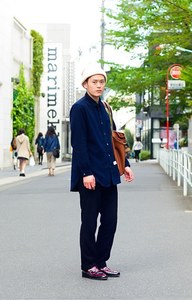 境 勇人さん - ネーム(Name.)、エムズ ブラック(m's braque)｜原宿ストリートスナップ - 写真1