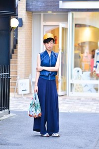 逵 優希さん - アクネ ストゥディオズ(Acne Studios)、タロウ ホリウチ(TARO HORIUCHI)｜原宿ストリートスナップ - 写真1